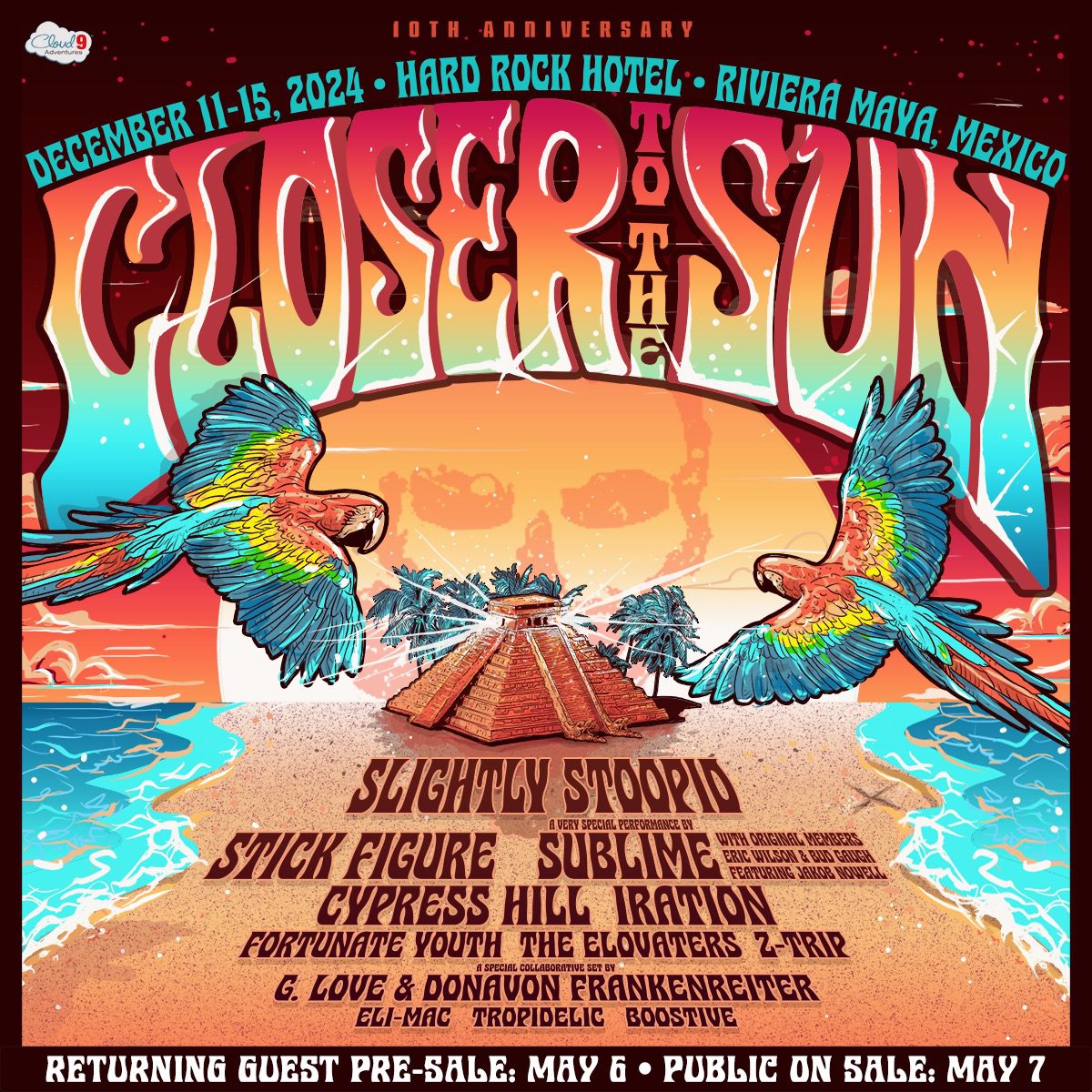 Slightly Stoopid Announces 10th Anniversary of Closer to the Sun